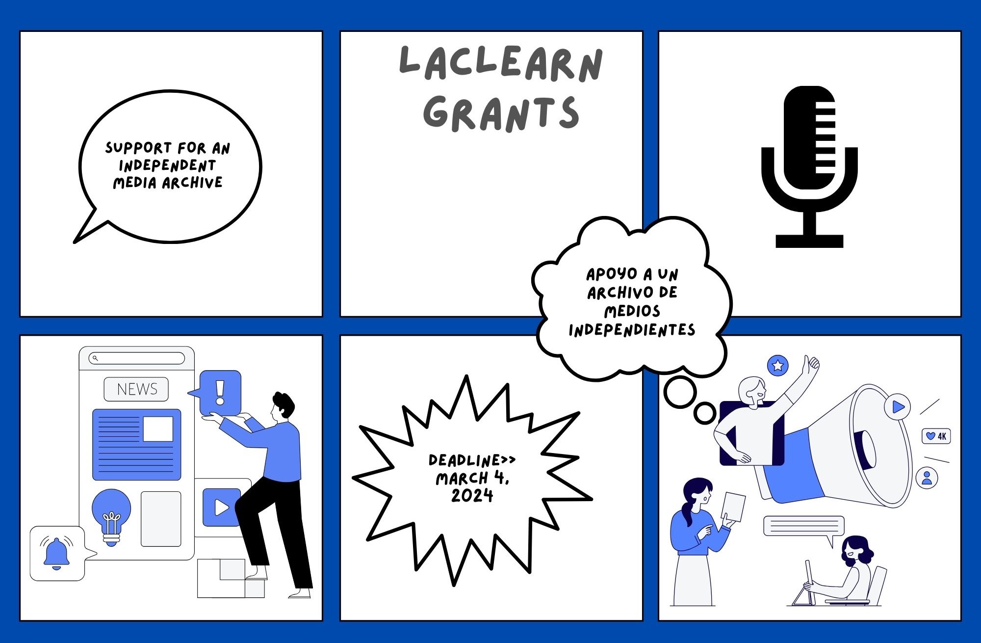 New LACLEARN Grants Call – Support for an Independent Media Archive - DEADLINE: March 4, 2024