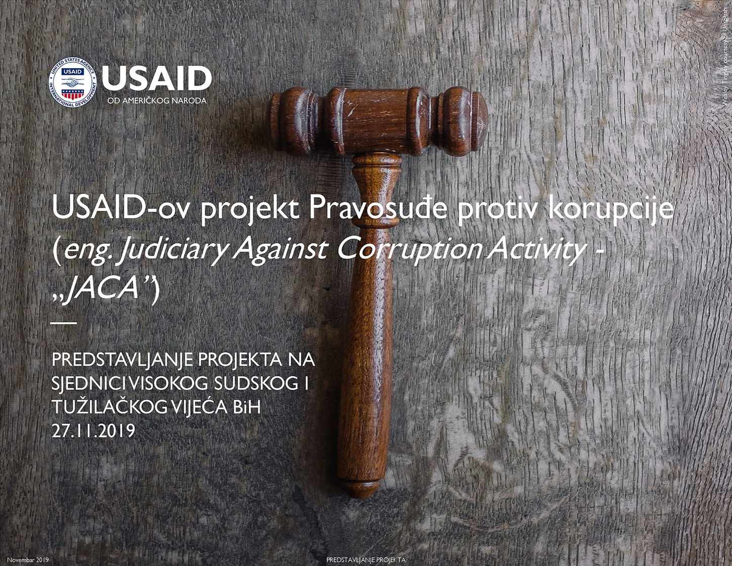 USAID’s Judiciary Against Corruption Activity, Bosnia and Herzegovina